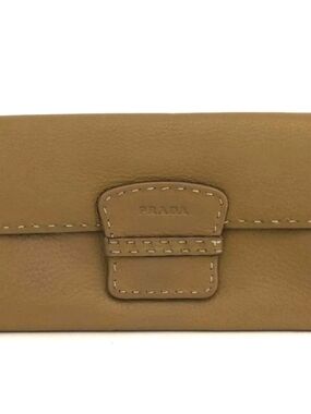 Prada Tan Leather Wallet